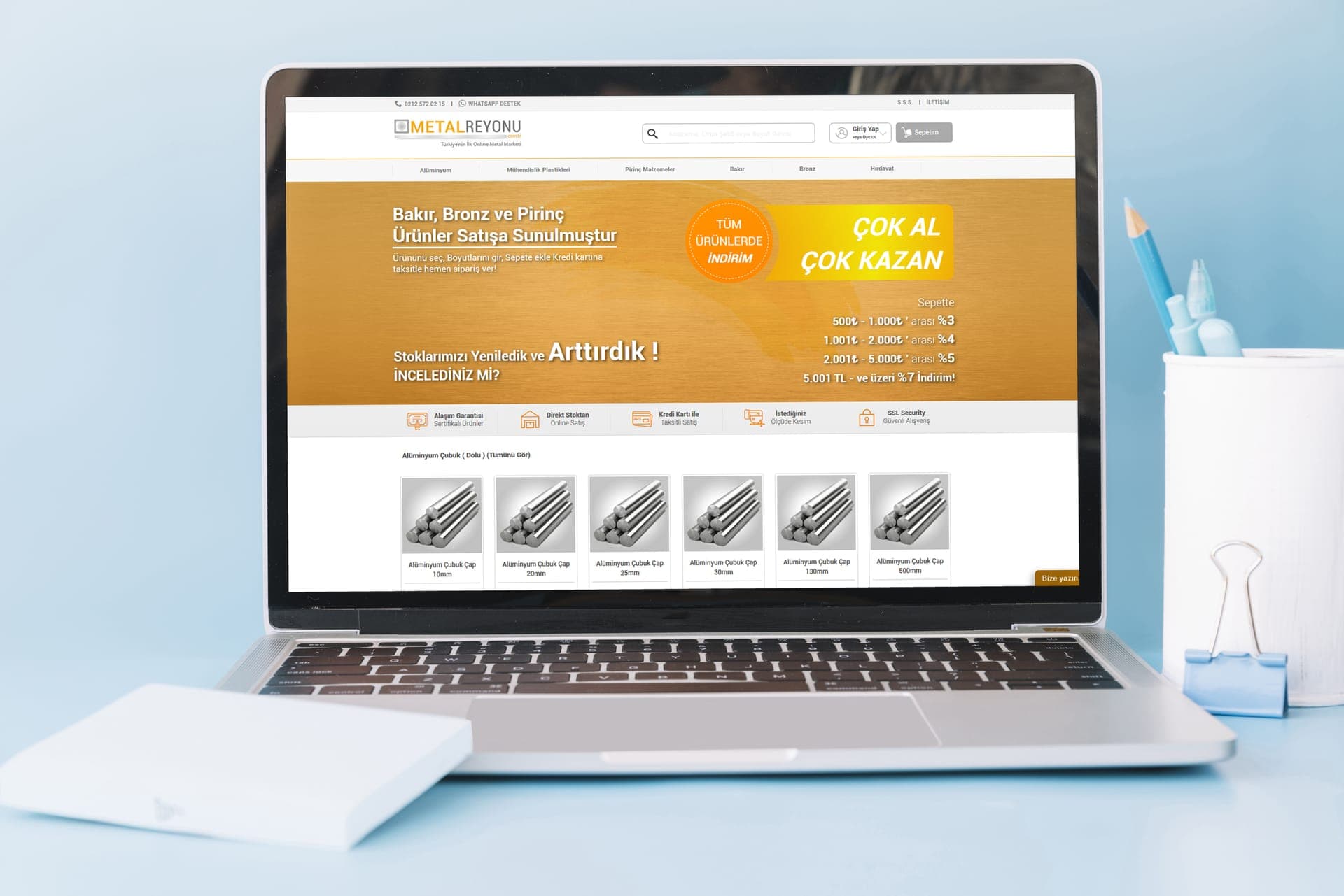 METAL REYONU Web Tasarım Referans